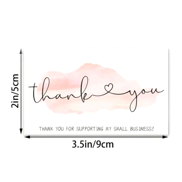 "Thank🩷You" "Thank You For Supporting my Small Business" Cards ☆》NWT《☆ - Picture 4 of 7